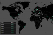 نقشه آنلاین حملات باج افزار Wanna Cryptor